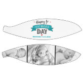 ハッピーファーストファーズデイターコイズバナータイポグラフィ バスケットボール (パネル)