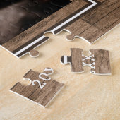 ハッピーファーストファーズデイパパとベビーフォトウッド ジグソーパズル (側面)