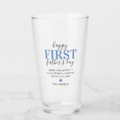 ハッピーファーストファーズデイパパ タンブラーグラス (正面)