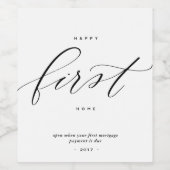 ハッピーファーストホーム – ワインきらめくまたはワインボトルL ワインラベル (シングルラベル)