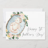 ハッピーファーストマザーズデイフローラベイビーガールピンク シーズンカード (正面)