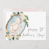 ハッピーファーストマザーズデイフローラベイビーガールピンク シーズンカード (正面/裏面)