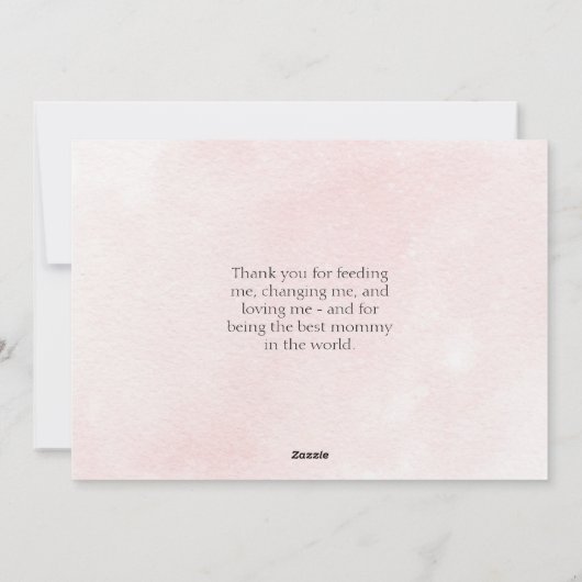 ハッピーファーストマザーズデイフローラベイビーガールピンク シーズンカード (裏面)