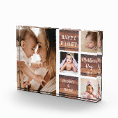 ハッピーファーストマザーズデーウッド4フォトコラージュ   フォトブロック (右)