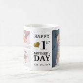 ハッピーファーストマザーズデー5フォトコラージュ コーヒーマグカップ (中央)
