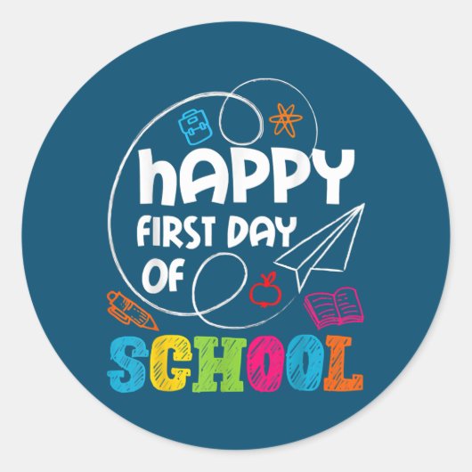 ハッピーファースト先生生 ラウンドシール (正面)