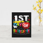 ハッピーファースト幼稚園先生おもしろいバックT カード (黄色い花)