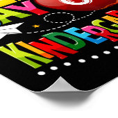 ハッピーファースト幼稚園先生おもしろいバックT ポスター (角)