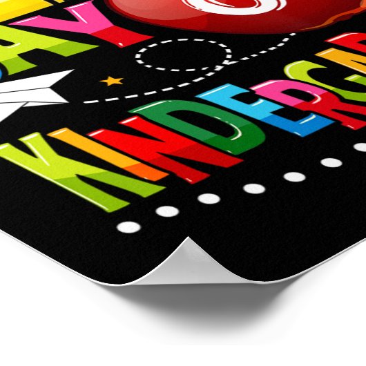 ハッピーファースト幼稚園先生おもしろいバックT ポスター (角)