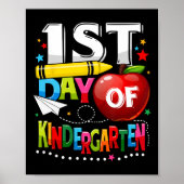 ハッピーファースト幼稚園先生おもしろいバックT ポスター (正面)