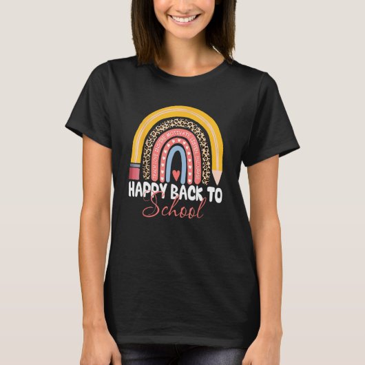 ハッピーファースト新学期先生生 Tシャツ (正面)