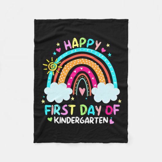 ハッピーファースト新学期 フリースブランケット (正面)