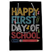 ハッピーファースト新学期 ミディアムペーパーバッグ (正面)