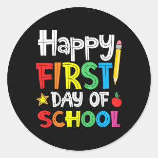 ハッピーファースト新学期 ラウンドシール