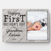 ハッピーファースト母の日おばあちゃんカスタムフォトウッド フォトプラーク (正面)