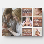 ハッピーファースト母の日おばあちゃん4フォトウッド フォトプラーク (正面)