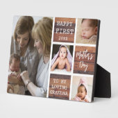 ハッピーファースト母の日おばあちゃん4フォトウッド フォトプラーク (側面)