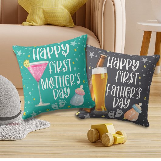 ハッピーファースト母の日かわいいエレガント装飾用クッション クッション