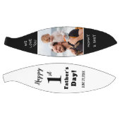 ハッピーファースト父の日カスタムの写真白黒 バスケットボール (パネル)