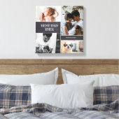 ハッピーファースト父の日ニューパパ最高のパパ キャンバスプリント (インサイチュ (寝室))