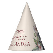 ハッピーファースト誕生日ウォーターカラーコアラ パーティーハット (左)