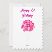 ハッピーファースト誕生日カード シーズンカード (裏面)