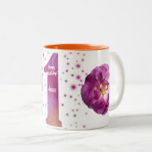 ハッピーファースト誕生日ツートーンマグ ツートーンマグカップ (正面右)