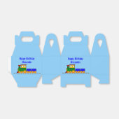 ハッピーファースト誕生日列車と名前 フェイバーボックス (折り畳みなし)