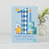 ハッピーファースト誕生日 シーズンカード (スタンド正面)