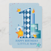 ハッピーファースト誕生日 シーズンカード (正面/裏面)