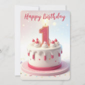 ハッピーファースト誕生日 シーズンカード (正面)