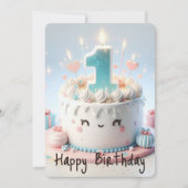 ハッピーファースト誕生日 シーズンカード (正面)