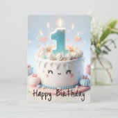 ハッピーファースト誕生日 シーズンカード (スタンド正面)