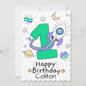 ハッピーファースト誕生日 シーズンカード (正面)