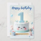 ハッピーファースト誕生日 シーズンカード (正面)