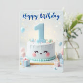 ハッピーファースト誕生日 シーズンカード (スタンド正面)