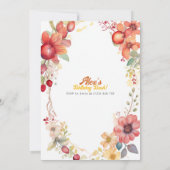 ハッピーファースト誕生日!1周年記念パーティー 招待状 (裏面)