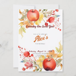 ハッピーファースト誕生日!1周年記念パーティー 招待状