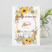 ハッピーファースト誕生日!1周年記念パーティー 招待状 (スタンド正面)