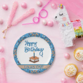 ハッピーファースト誕生日Sモア ペーパープレート (パーティー)