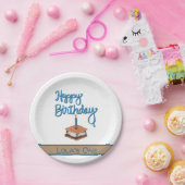 ハッピーファースト誕生日Sモア ペーパープレート (パーティー)