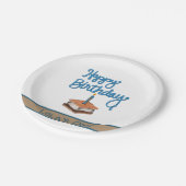 ハッピーファースト誕生日Sモア ペーパープレート (アングル)