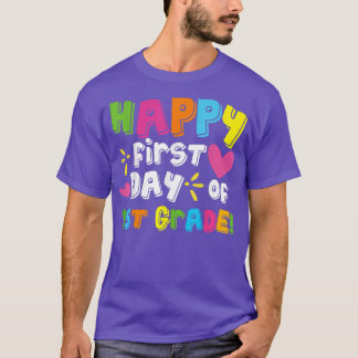 ハッピーファースト1年生先生バックスクーオ Tシャツ
