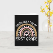 ハッピーファースト1日目の4年生先生バックスクーオ カード (黄色い花)