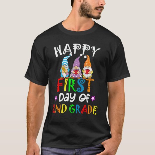 ハッピーファースト1日目2年生先生格言 Tシャツ (正面)
