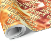 ハッピーファースト4th Of 7月花火光沢ラッピング紙 ラッピングペーパー (ロールコーナー)