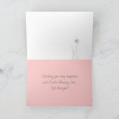 ハッピーファースト・イースター孫娘ホワイトラビット カード (内部)