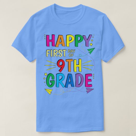 ハッピーファースト・オブ・スクール9年生9年生 Tシャツ (デザイン正面)