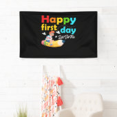 ハッピーファースト・デイこのウェルカムバックスクールをやろう 横断幕 (インサイチュ)