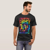 ハッピーファースト・デイ・オブ幼稚園絞り染め先生St Tシャツ (正面フル)